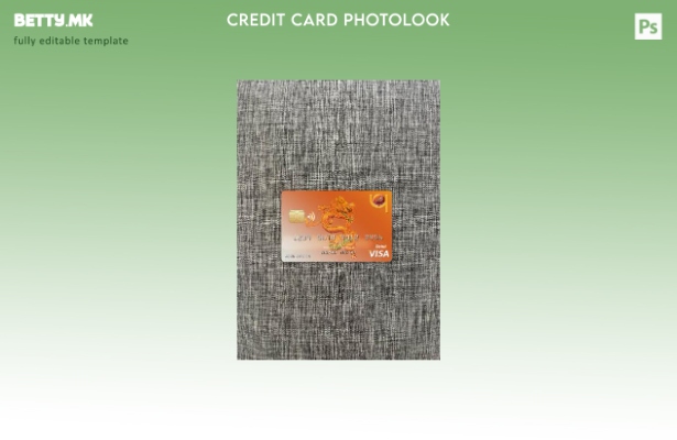 Модерен стил Бутан Друк PNB банкарска виза картичка photolook пред шаблон